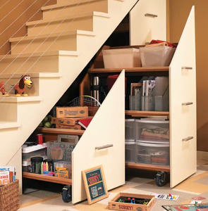 ตู้เก็บของแบบโมดูลาร์ใต้บันได (ไม้เนื้อแข็ง) - Product Image 6