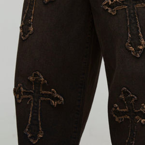 Nouveauté Pantalon en denim pour homme Style High Street Design unique avec taille moyenne Bonne qualité Prix bon marché Fabriqué au Pakistan - Product Image 5