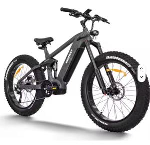 Vélo électrique à pneus larges New Pro 26"x4.8" prêt à être expédié, moteur 1000W, autonomie 80MI, quatre barres. - Product Image 2