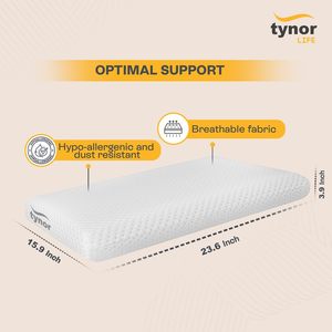Oreiller Ortho Memory de marque privée OEM FIRM avec oreiller à mémoire standard à motif solide à vendre par les exportateurs indiens - Product Image 5