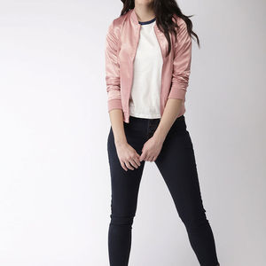 Blouson aviateur chaud d'hiver à manches longues et fermeture éclair pour femmes Blouson aviateur personnalisé imprimé saison d'hiver pour femmes - Product Image 1