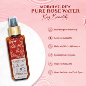 Agua de Rosas Pura Morning Dew, Hidrolato para el Cuidado de la Piel, Suministro OEM, Hecho con Flores Frescas - Product Image 2
