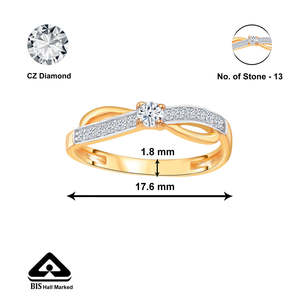 แหวนพลอยชุบทองคำ 14K รอยัลเครสต์สำหรับผู้หญิง-เพทาย หยก ทับทิม และมุก - Product Image 5