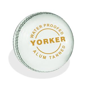 Pack standard international de meilleure qualité de 6 balles de cricket en cuir blanc Yorker Poids 156gm -160gmALUM Tannd Leather Sports - Product Image 3