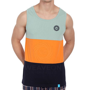 เสื้อกล้ามผู้ชายสีพื้นแบบขายส่ง ผลิตตามสั่ง ระบายอากาศได้ดี ผ้าถัก สวมใส่สบาย เหมาะสำหรับเล่นกีฬา ผลิตจากผ้าฝ้าย 100% ราคาสมเหตุสมผล - Product Image 1