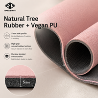 Tapis de yoga personnalisé en caoutchouc PU, qualité studio, base en caoutchouc naturel, antidérapant, tapis ondulé arqué avec service de maquette GRATUIT