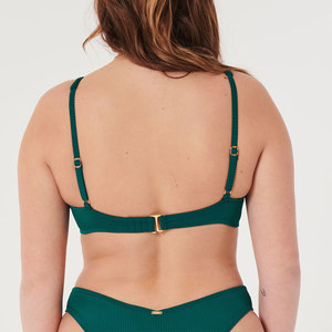 เซ็ตบิกินี่2ชิ้นสีเมทัลลิกสุดเซ็กซี่งานตามสั่งชุดว่ายน้ำชายหาดสุดอินเทรนด์บริการ OEM แบบแห้งเร็ว - Product Image 2