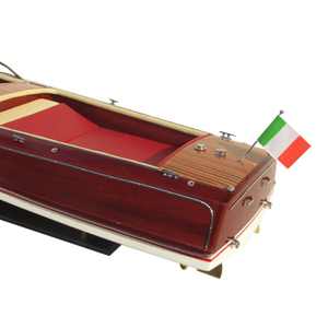 Super Riva Florida Classic Modelo de lancha rápida de madera Bandeja de bambú y madera hecha a mano para decoración del hogar Caja incluida - Product Image 4