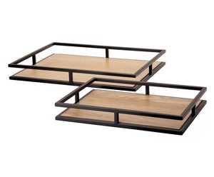 Plateau de service en bois au design de luxe écologique, multifonctionnel à forte demande pour la maison et l'hôtel - Product Image 2