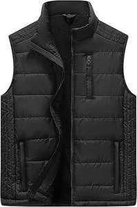 Vente directe usine – Gilet matelassé zippé personnalisé respirant de haute qualité pour homme, idéal pour l'hiver, 100 % coton 220g – Meilleures ventes - Product Image 5