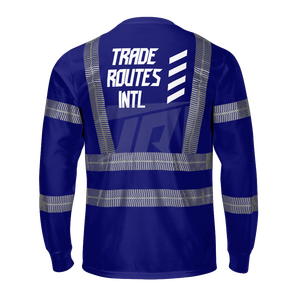 Conjunto DE TRABAJO reflectante impermeable, camisa de poliéster abotonada con babero cómodo en general con cuello redondo para trabajo calificado, turnos largos - Product Image 3