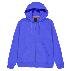 Sweat à capuche uni pour hommes de la meilleure qualité sweat-shirt de sport en coton polaire bleu ciel mode vêtements de rue avec techniques brodées - Product Image 5