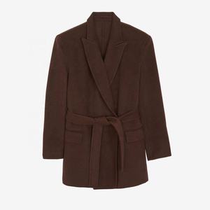 Abrigo de Lana y Cachemira Premium para Hombre, Chaqueta Larga de Invierno Formal de Negocios, Doble Botonadura, Lujoso, Grueso, Cálido, Corte Entallado - Product Image 1