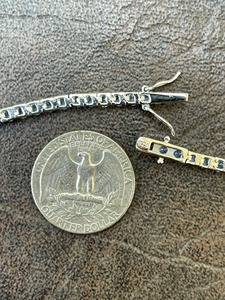 Pulsera de Tenis de Diamantes de Moissanita Aguamarina de 3 mm de Primera Clase con Plata de Ley 925, Joyería Fina Minimalista para Mujer a Bajo Precio - Product Image 5