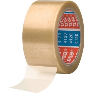 TESA 4120 <b>PVC</b> Packaging Tape Colorless 66m Length 50mm Width <b>Roll</b> for Office Use - Product Image 1