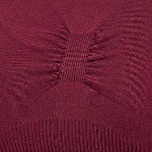 สปอร์ตบราของผู้หญิงวัสดุโพลีเอสเตอร์สแปนเด็กซ์ระบายอากาศได้ดีมีดีไซน์ไร้รอยต่อสำหรับออกกำลังกาย - Product Image 5