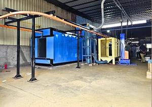 Usine de revêtement en poudre industriel de qualité export, convoyée par convoyeur, pour l'automobile, les appareils électroménagers et la fabrication de métaux, disponible à la vente - Product Image 3