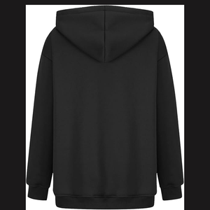 Fabricant de sweats à capuche imprimés sur mesure, 340g, style ample et décontracté, couleur unie, pull élégant pour femmes, sweat à capuche 100% coton - Product Image 6