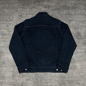 Chaqueta Vaquera Oversize con Botones para Hombre, Estilo Holgado, Mezclilla Japonesa Cruda con Orillado, Venta al Por Mayor OEM - Product Image 3