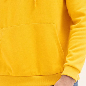 Sweat à capuche en molleton de coton 100% pour hommes, pull lourd de haute qualité avec col à capuche à motif solide pour l'hiver - Product Image 4