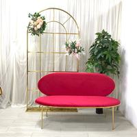 Ensemble de canapés en velours rose élégant et contemporain, best-seller, canapés pour événements, canapés pour mariage, pour la décoration