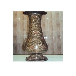 Jarrón de aluminio decorativo de la más alta calidad, jarrón de urna de flores Chapado en latón moderno, jarrón decorativo de mesa de Metal hecho a mano - Product Image 3