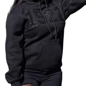 All Black 1922 Glitter Print Hoodie Unisex Fleece Pullover Sorority Fashion Apparel for Winter and Casual Outfits - Product Image 6