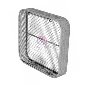 Panier latéral perforé en acier inoxydable de qualité supérieure avec base en fil métallique, manuel, réutilisable, durable, à usage médical pour le rangement et l'organisation - Product Image 5