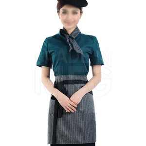 Uniformes unisexes de restaurant et de bar les plus vendus Ensembles teints en couleur du fabricant professionnel à bas prix - Product Image 5