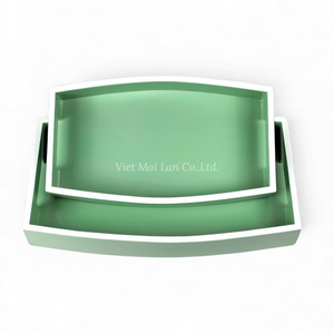 ถาดแล็กเกอร์ทำมือ งานฝีมือแบบดั้งเดิม สำหรับใช้บนโต๊ะที่บ้าน จากเวียดนาม - Product Image 2