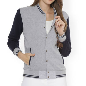 2025 nouvelle grande taille femmes vestes universitaires avec manches en cuir Collection d'hiver vêtements de rue vestes femmes vestes universitaires - Product Image 3