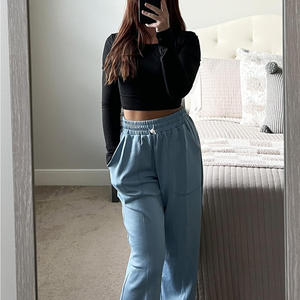 Personalized Womens Jogger Sweatpants With Custom Logo Printing Embroidery And Label Tag For Training And <b>Yoga</b> Use - Product Image 4