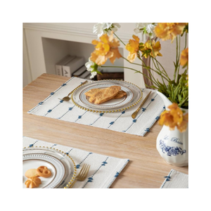 Nordic Style Cotton 32x45cm Soft Lightweight OEKO TEX Certified Printed Fish Pattern Square Placemat Washable Home <b>Table</b> <b>Mat</b> - Product Image 4