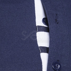 Chemise à manches courtes pour homme, design unique, polyester/coton, couleur unie, respirante, séchage rapide - Product Image 2