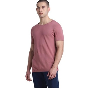 Camiseta de cuello redondo de algodón 100% Premium con Camiseta básica lisa suave para hombres y mujeres Ropa informal unisex disponible a precio de fábrica - Product Image 1