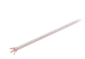 Pulsera Bold Princess Cut Rubover con diamante cultivado en laboratorio de 2.00 ct F-G VS en platino para ocasiones especiales y fiestas. - Product Image 2