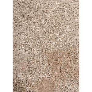 Uvenuti Solid Color Beige & <b>Brown</b> Hand Knotted <b>Wool</b> & Bamboo Silk Rug for Home-LRB-1810 - Product Image 3