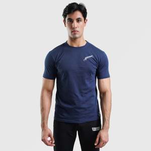 Men's Regular Fit Front Signature Navy Tee Men's Undershirt - Product Image 1