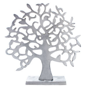 Wholesale Aluminium Maple Leaf <b>Table</b> Decor Antique Silver Finishes Customized Design Good Quality Desktop Sculptures - Product Image 2