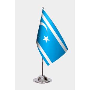 Drapeaux de bureau turkménistanais et irakiens 3x5 pieds, bannières en nylon, mât de drapeau en aluminium, imprimés numériquement, pour l'assurance automobile et l'éducation - Product Image 1