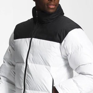 Veste en duvet blanche d'hiver pour hommes personnalisée en gros Veste polaire de haute qualité, style mode, grande taille Rue principale - Product Image 5