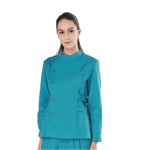 Custom Scrubs Hospital Uniformes Médico Scrubs Enfermera Top de manga corta Joggers Scrubs Traje Spa Wear Stretch Slim Fit Enfermera Uniforme - Product Image 4