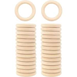 Premium Rustic <b>Wooden</b> <b>Curtain</b> <b>Ring</b> Smooth Polished Round Wood <b>Curtain</b> <b>Ring</b> For Drapes <b>Curtains</b> And Elegant Home Interiors - Product Image 5