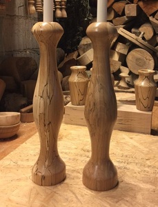 Support de bougie en bois fait main écologique pour la décoration de Noël à la maison avec une finition artisanale de qualité supérieure et une texture naturelle - Product Image 4