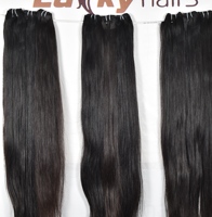 Extensions de Cheveux Humains Indiens de Haute Qualité, Vierges, Bruts, à Cuticules Alignées, Styles Lisses, Ondulés Naturels et Bouclés