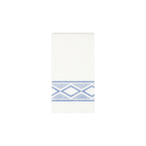 Tovaglioli Bianchi 48x48cm Delfos Blue Print Piegati 1/8 Bambulux Eco 300pz B2B - Product Image 1