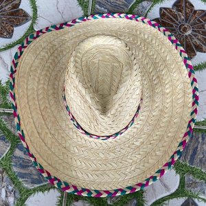 B2B <b>Mexican</b> Seagrass Straw Sombrero Casual Travel Fishing Hand Embroidery Novelty <b>Top</b> Selling From 99 Gold Data - Product Image 4