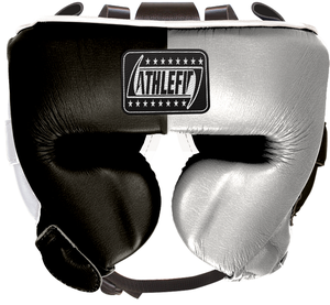 Casco de boxeo personalizable de alta calidad Athlefit, protector de cabeza duradero de PU, entrenamiento de combate, patrón de cara ganadora de la industria barata - Product Image 3