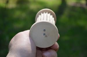 Well-Finished Eco-Friendly Wooden Thumb Saver <b>Massager</b> EMS Function <b>for</b> Foot Application - Product Image 3