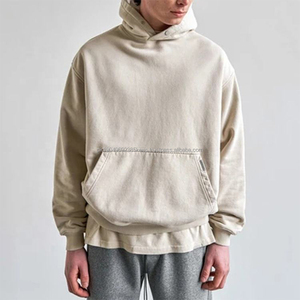 Sudadera con Capucha para Hombre, Gruesa, Desteñida por el Sol, 100% Algodón, 400 g/m², Lisa, Estilo Urbano, Desgastada, Lavada al Ácido, Estampada, Personalizada - Product Image 1